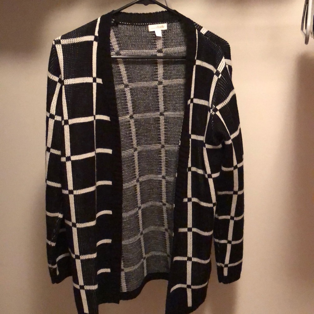 Black and white sweater